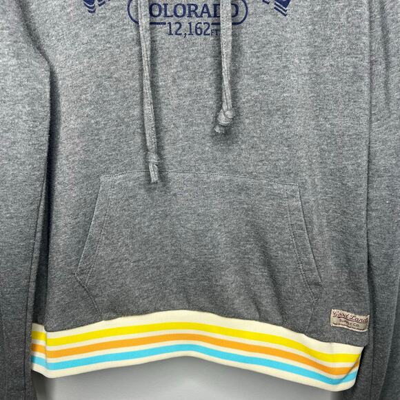 Crested Butte Colorado Hoodie Sweatshirt Heather Gray Sz M Hiking Ski Mountains - Picture 5 of 10